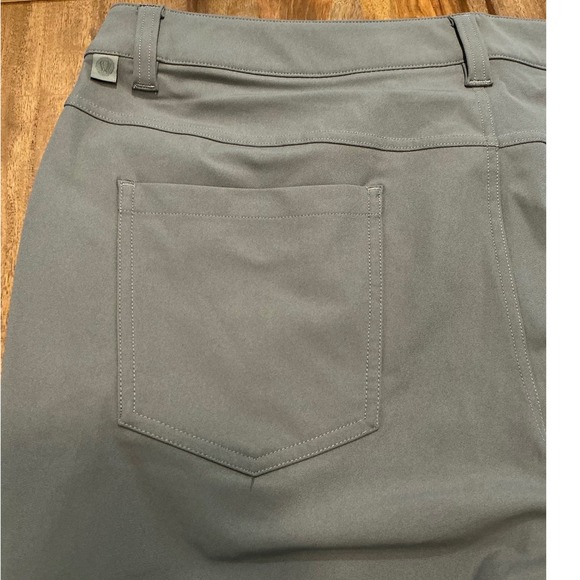 Lululemon ABC Classic-Fit 5 Pocket Pant Warpstreme Stretch Gray W36 - Picture 11 of 14